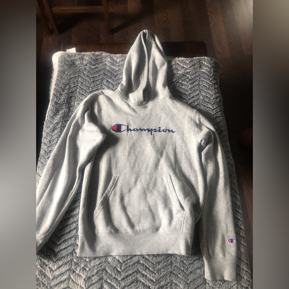 Gray champion hoodie